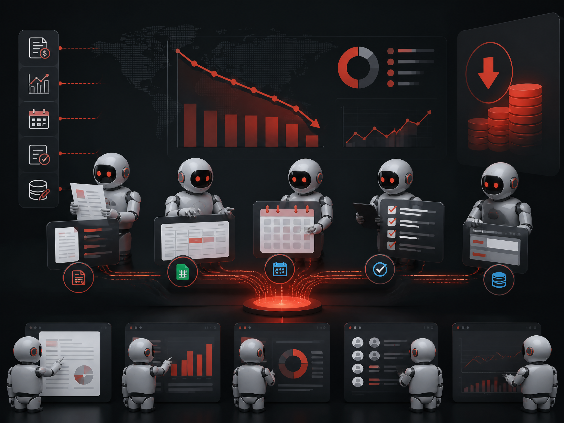 Automated workflows replacing repetitive daily business tasks